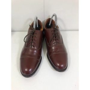 Russell & Bromley Leather Almond Toe Lace-Up Oxford Dress Shoes Brown US 6 E